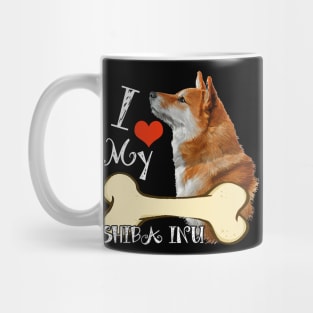 Shiba Inu T-Shirt - I Love My Shiba Inu Mug